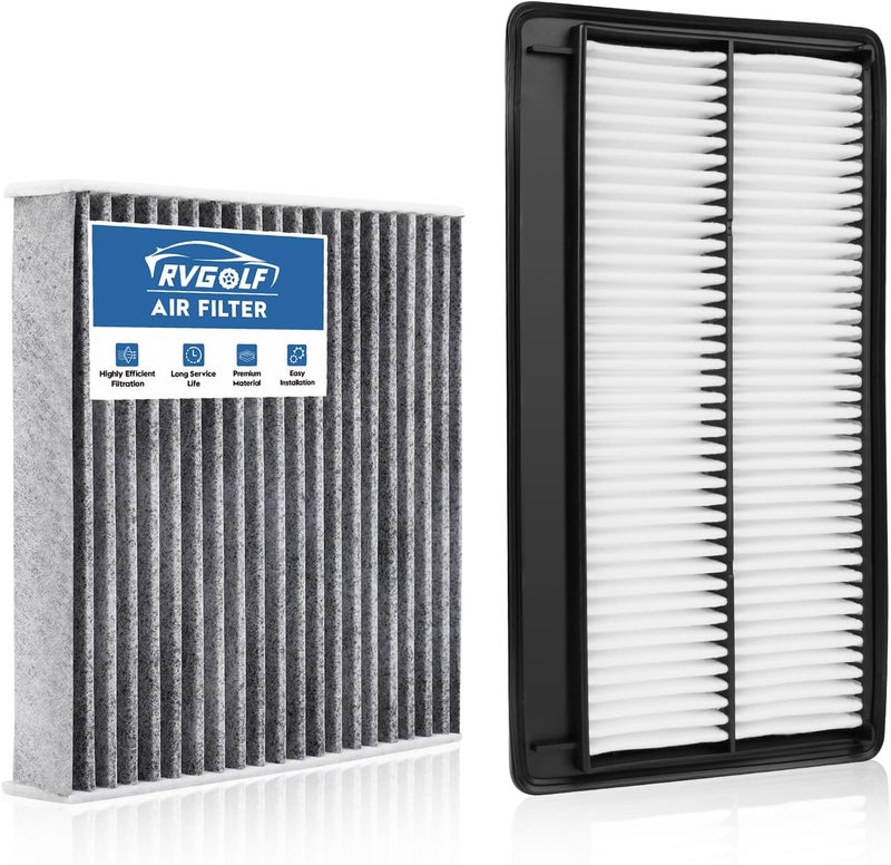RVgolf Store Engine+Cabin Air Filters Fit for 2022-2025 2026 Acura MDX 3.5L, 2023-2025 2026 Honda Pilot 3.5L Engine Air Filter Replacement Automotive Accessories CF11182 17220-61A-A00 - Image 1